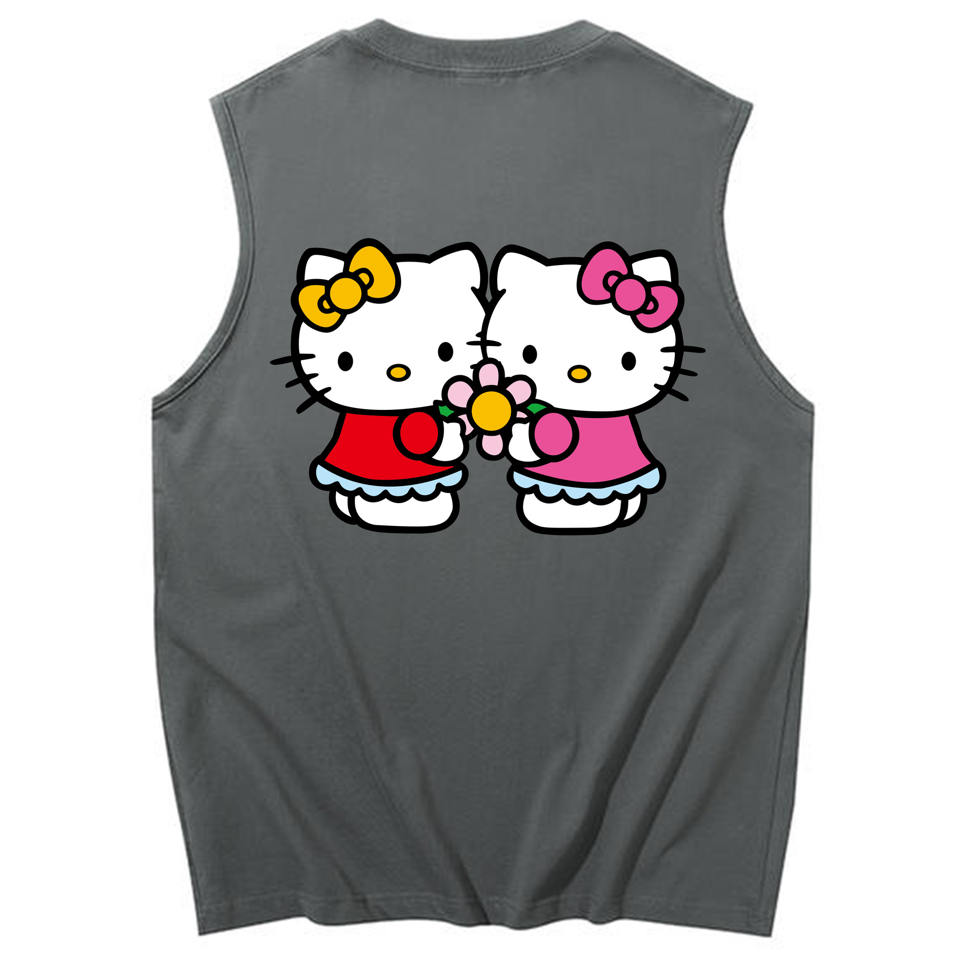 （画像用） Hello Kitty ハローキティ コットン100％タンクトップ（背面プリント）
